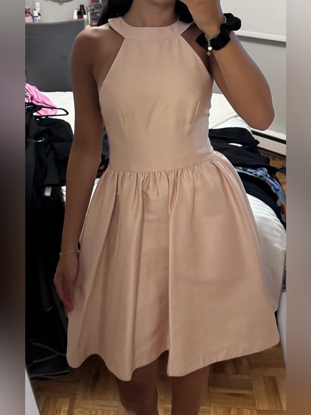 Blush Halter Mini Dress